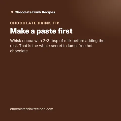 Make a paste first